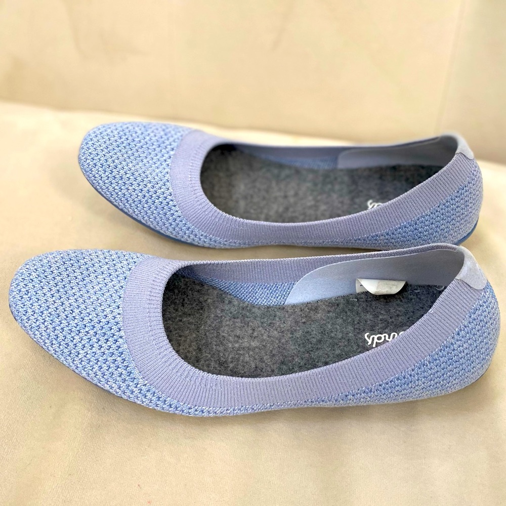 Allbirds Periwinkle Tree Breezers Flats- Never Worn- Size 8